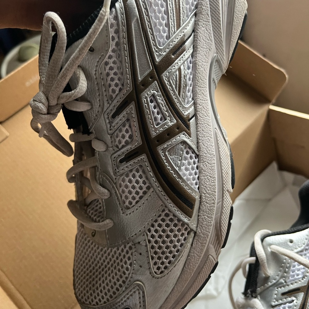 Asics Men's Shoes in White and Black